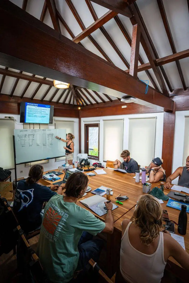 Theory lessons in the open-air classroom